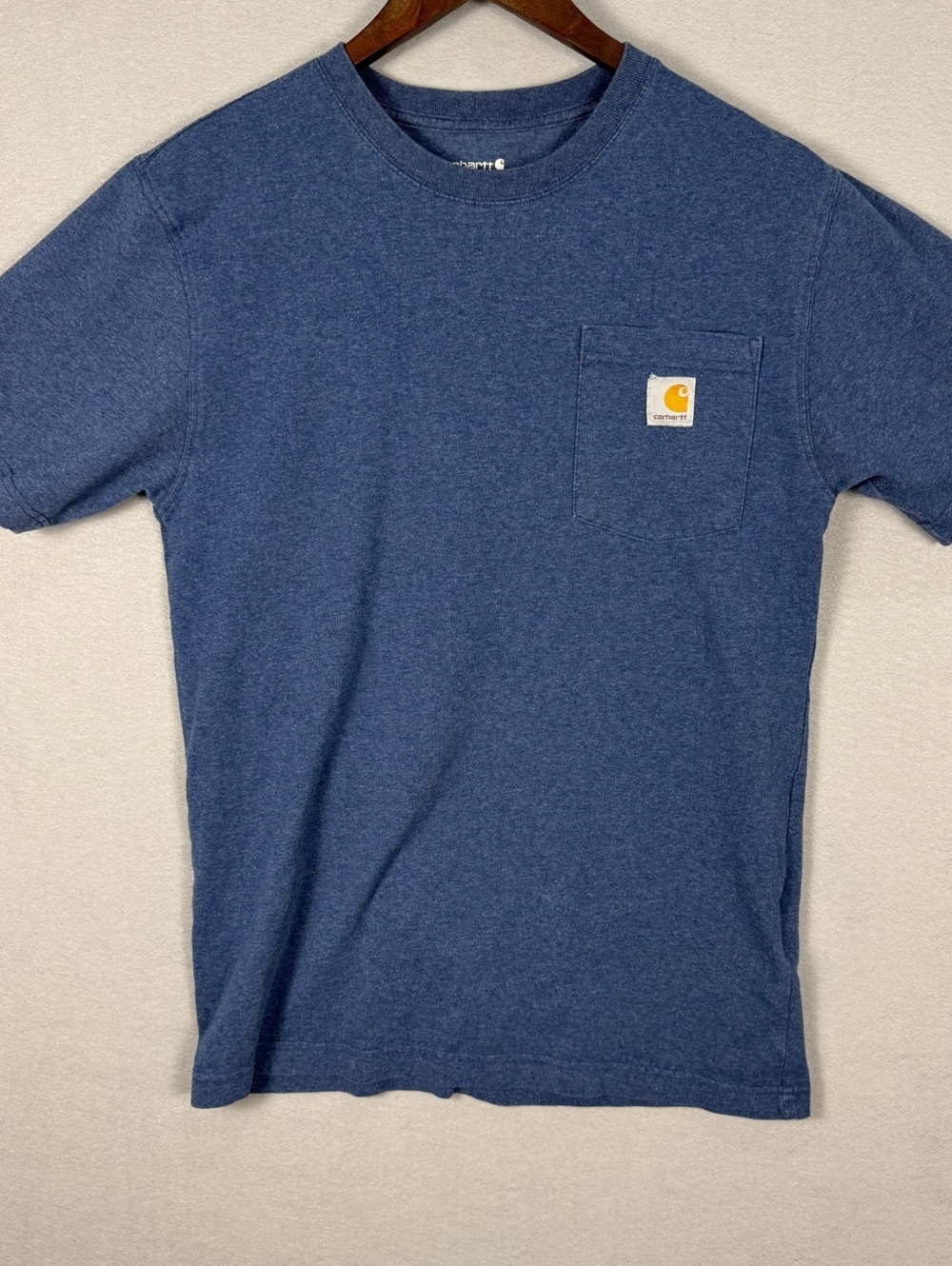 Carhartt Men's Small Loose Fit Blue Pocket T-Shirt